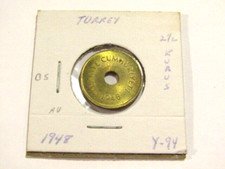 Turkey 1948 2-1/2 Kurus Au Coin