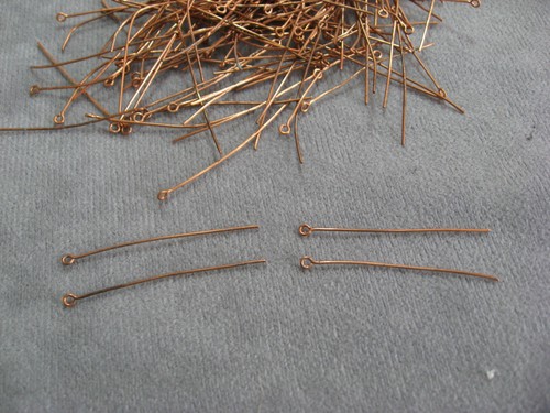 Copper Plate Eye Pins 1.5mm - Picture 2 of 4
