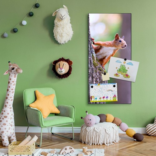 banjado Design Magnetwand aus Metall Motiv Pinnwand Magnettafel Eichhörnchen - Bild 7 von 25