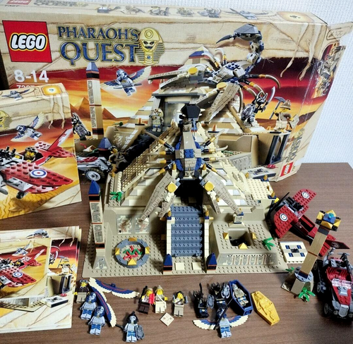 LEGO 7327 & 7307 Pharaoh's Quest Scorpion Pyramid Complete Set