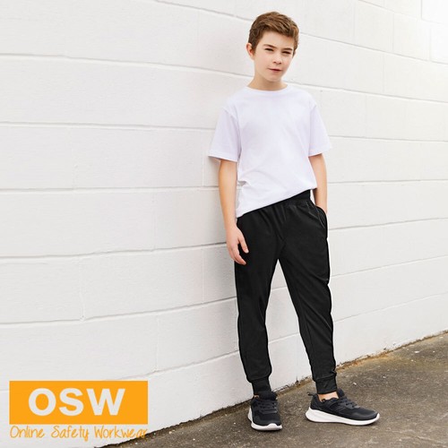 Score Kids Pull-on Jogging Joggers Sports Pant (Zippered Pockets) - Navy, Black - Foto 2 di 8
