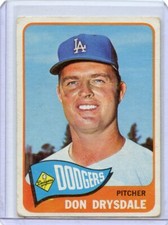 1965 Topps Don Drysdale Los Angeles Dodgers #260 ⭐️💥🎯 VG