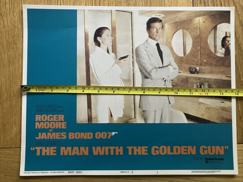 ORIGINAL JAMES BOND: MAN WITH GOLDEN GUN, SET OF 8 LOBBY CINEMA POSTERS, USA '74 - Picture 23 of 24
