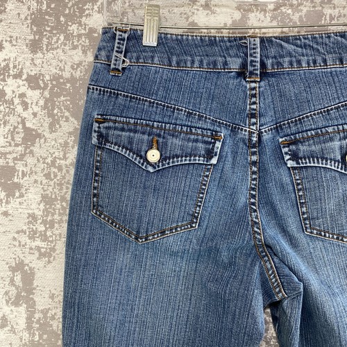 Coldwater Creek Bootcut Leg Jeans Women's Petite P8 Mid Rise  Pocket Flap FLAWED - Picture 14 of 19