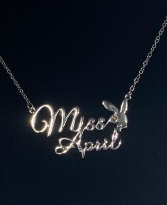 PLAYBOY MISS April w/BIRTH MONTH STONE Necklace | eBay
