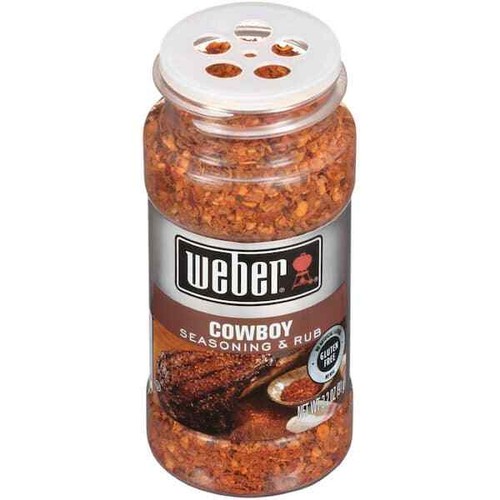 3.2 oz. Weber Deliciously Perfect Grill Cowboy BBQ Seasoning Herbs and Spices - Picture 3 of 3