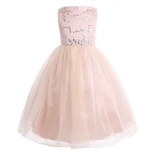 Flower Girls Princess Dress Kid Party Wedding Pageant Birthday Formal Tutu Dress - Picture 21 of 67