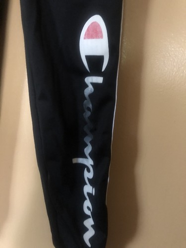 Champion Boys Size XSmall Sweatpants Black Elastic Drawstring Waist Straight Leg - Picture 5 of 12
