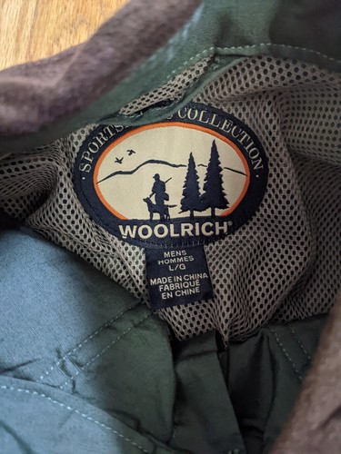 Woolrich Sportsman Hunting Shooter Shirt Padded Vented Men’s L Green Button - Picture 3 of 8