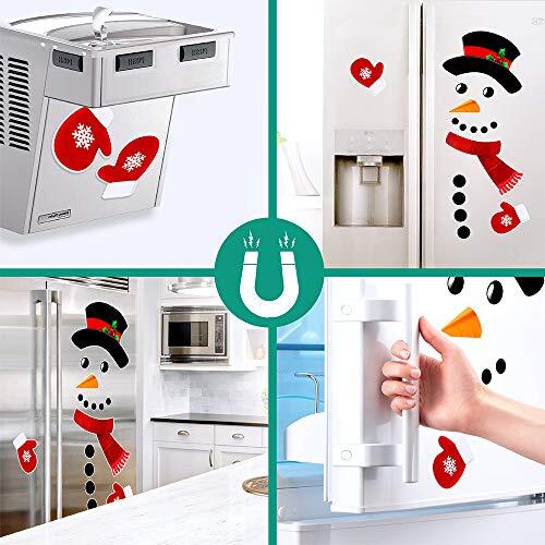 Snowman Refrigerator Magnets Set of 16, Cute Funny Fridge Magnet Refrigerator - Imagen 7 de 8