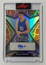Kyle Filipowski 2022 Leaf Exotic Basketball No.BA-KF3 3/4 Autograph Rookie Card