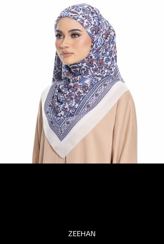 Printed Square Headscarf Shawlpublika Tudung Bawal Malaysia - free shipping fees - Picture 17 of 18