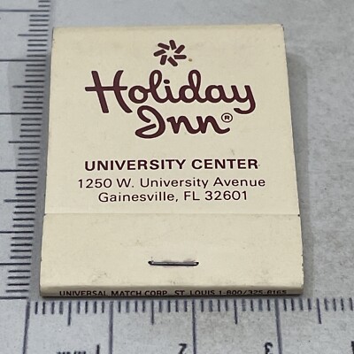 Matchbook Cover  Holiday Inn  University Center Gainesville, FL. gmg  Unstruck
