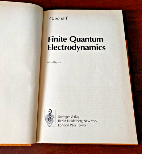 Finite Quantum Electrodynamics, G. Scharf - 1st Edition - Springer-Verlag 1b - Picture 4 of 6