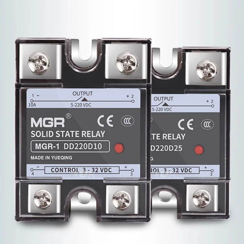 10A 20A -100A Solid State Relay Module SSR DC-DC 3-32V DC to 5-220V DC Heat Sink - Image 4 of 4