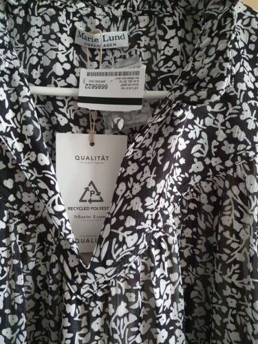 Abendkleid - mittellang - NEU - Gr. 44 - weiß/schwarz/Glitzer - Marie Lund - Bild 2 von 6