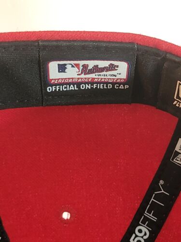 Gorra Ajustada New Era 59FIFTY Los Angeles On Field Roja Anaheim - Talla 7 1/8 - Imagen 6 de 8