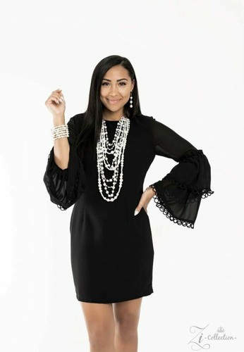 Paparazzi Zi Collection LeCricia Silver Pearl Necklace & Bracelet 💜 NWT 🌹WOW - Picture 5 of 8