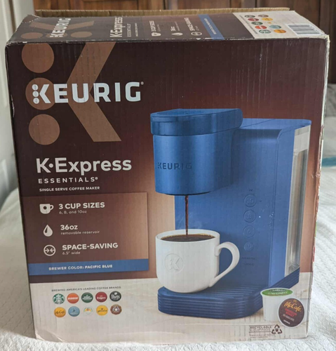 Keurig K-Express Essentials *NUOVO* Macchina da caffè a cialde K-Cup monodose (BLU) - Foto 3 di 16