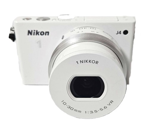Nikon 1 J4 digital camera Kit W. 10-30 PD Zoom Lens White - Picture 2 of 5