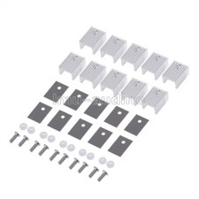 5PCS Aluminum TO-220 Heatsink Heat Sink With Screw Sets Kits for Transistors NEW