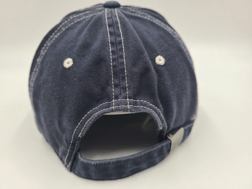Old Navy Brand Distressed Strapback Adjustable Hat Cap Baseball Men Women Blue - Picture 7 of 12