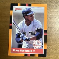 1988 Donruss Baseball's Best # 76 RICKEY HENDERSON YANKEES HOF