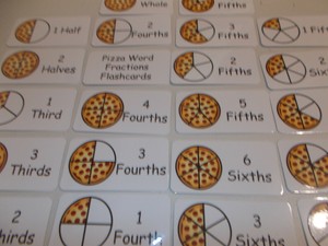 Pizza-Fraction-Picture-Word-Flash-Cards-Preschool-Math-Curriculum-laminated-fl