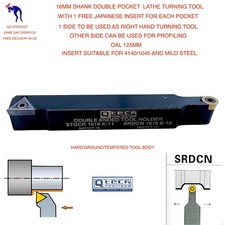 Double Ended Lathe Tools in 16mm Shank with free Japanese carbide inserts