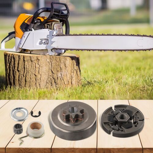 Kit de engranajes helicoidales de bomba de aceite de tambor de embrague para herramientas de motosierra Stihl MS210 MS230 MS250 - Imagen 2 de 15