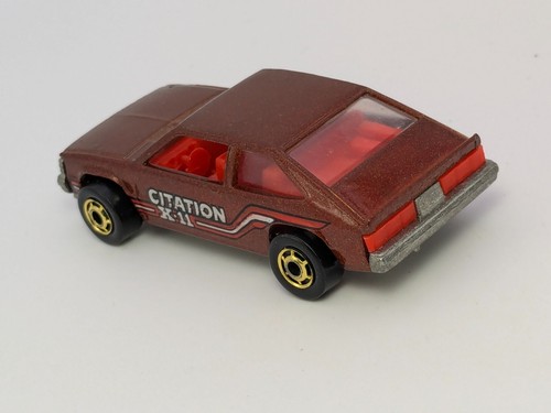 Vintage 1982 Hot Wheels The Hot Ones Chevy Citation X-11 Brown 3362 - 第 5/8 張圖片
