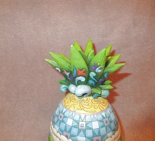 Vtg Jim Shore Pineapple Horse & Buggy Mosaic Farm House Countryside Welcome All - Picture 8 of 12