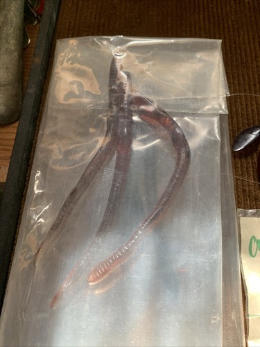 Vintage Fishing Lure Lot Crème Coil Dancer Sealed On Card 1 No Seal / Worm Pouch - Picture 2 of 7