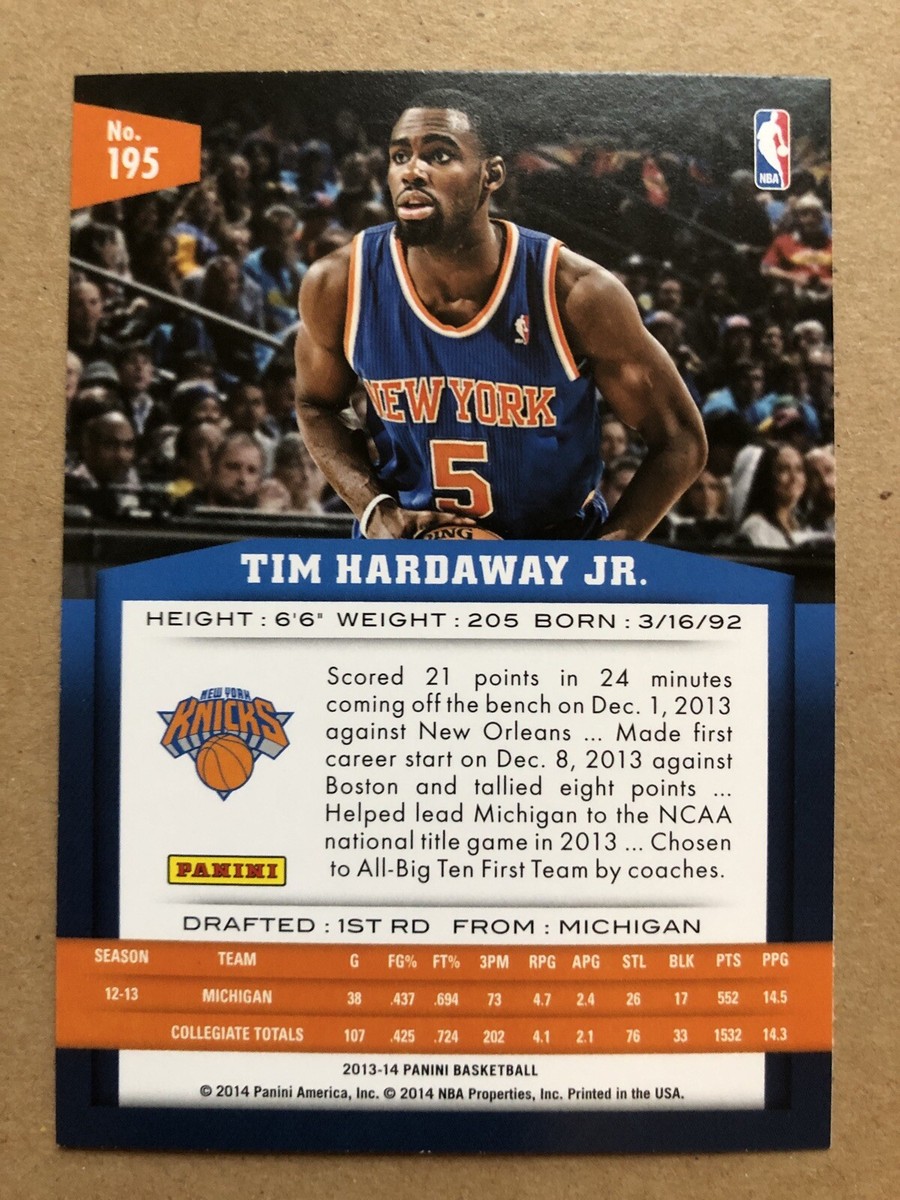 2013-14 Panini #195 Tim Hardaway Jr. Rookie RC Basketball Card | eBay