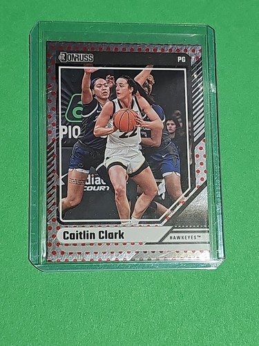 ๐ Rare 2024 Caitlin Clark RC Panini Donruss Exclusive Chrome Red Dot Foil # 10 - Picture 13 of 14