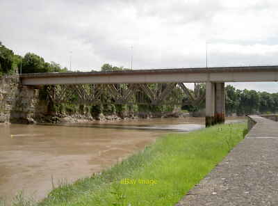 Photo 6x4 Two bridges The River Wye is now spanned by two bridges. Origin c2014