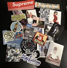 Supreme Stickers Assorted Individual Bulk Authentic Vinyl Skateboarding decal