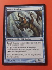 2008 Magic The Gathering Shadowmoor #43 Leech Bonder, UC, Blue, NF, cd2