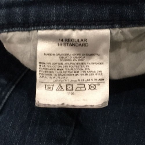 Old Navy Girls 14 Dark Washed Super Skinny Jeans Adjustable Stretch - Picture 9 of 12