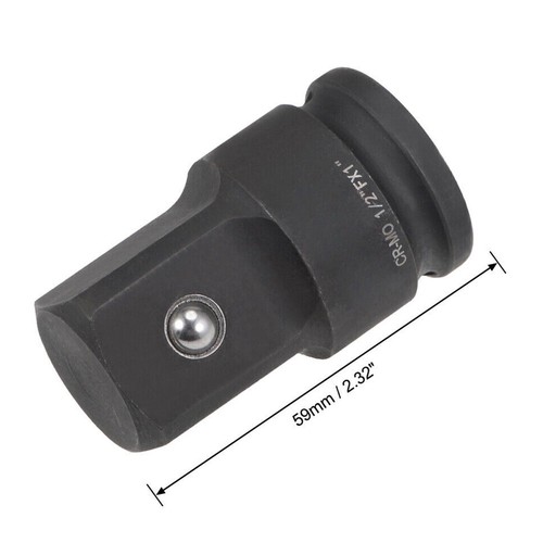 Female to Male 1/2" Drive x 1" Impact Socket Reducer Adapter Cr-Mo Tool US - Picture 6 of 9