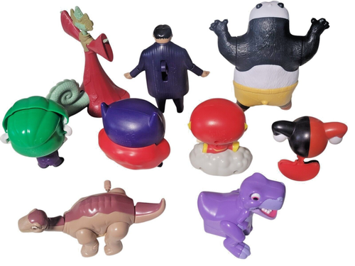 9pcs Burger King Kids Meal Toys - DC Comics Addams Family Kung Fu Panda & More - Picture 6 of 6