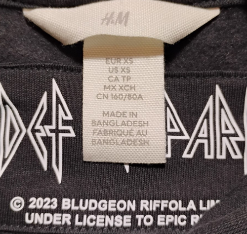 Def Leppard Animal Pullover Hoodie Sweatshirt Men Small / Womens Large H&M Brand - Picture 4 of 6