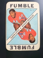 1971 Topps Floyd Little football card game #17