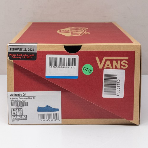 Vans x Opening Ceremony Quilted Baja Blue Sneakers , Men's 8 - Picture 7 of 7