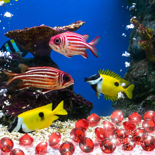 16 Pcs Acrylic Diamond Large Gems Pirate round Treasure Toy Gems Treasure round - Picture 6 of 6