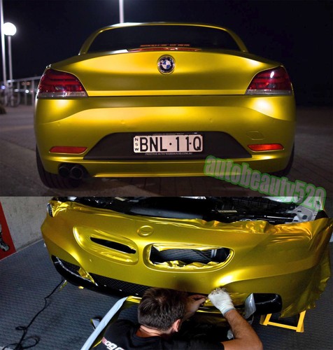 Whole Roll 65FT X 5FT Car Metallic Matte Chrome Satin Vinyl Wrap Sticker AB - Bild 33 von 43