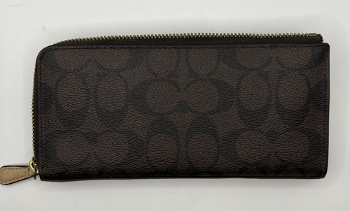 Coach Geldbörse Peyton Signature Slim Zip Wallet Braun - Bild 5 von 11