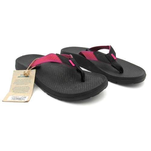Chaco Lowdown Women's Sandals Fuscia Flip Flop Shoes Size 8 READ - Picture 2 of 9