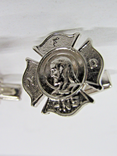 NFD Naugatuck Fire Department Cuff Links HNS Holy Name Society Cuff Links OT-64 - Picture 2 of 7