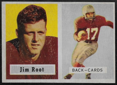 1957 Topps Football #112 Jim Root Chicago Cardinals Near Mint+! - Picture 1 of 2